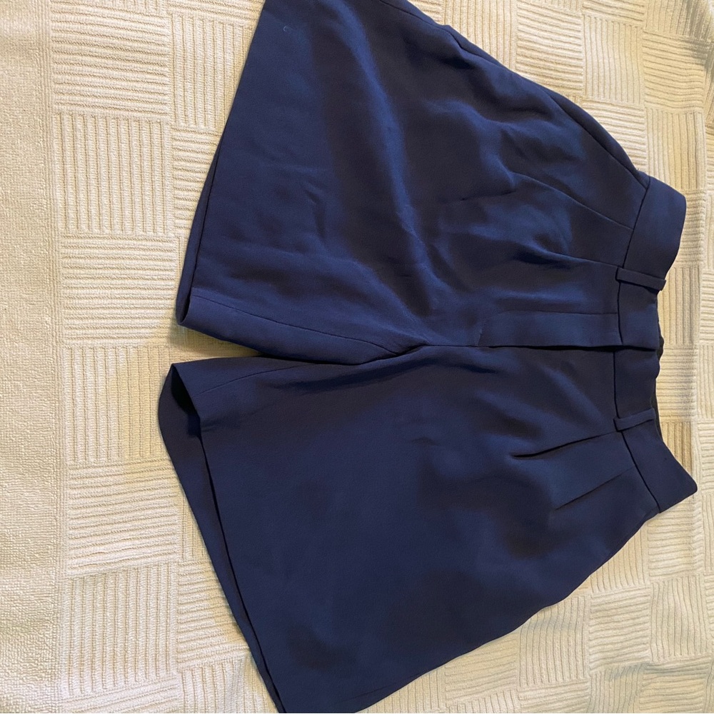 Babaton High Waist Blue Shorts